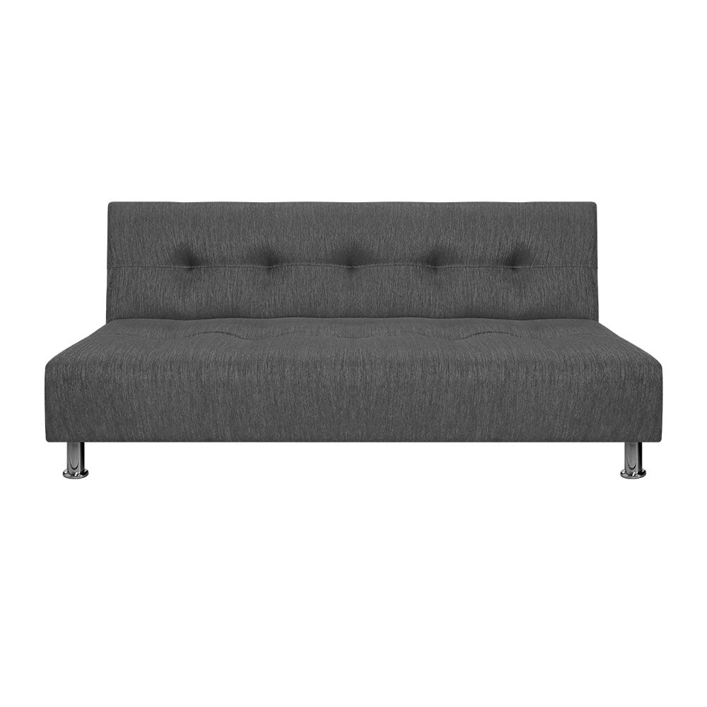 Sofa Cama Mauro Tela, Color Gris