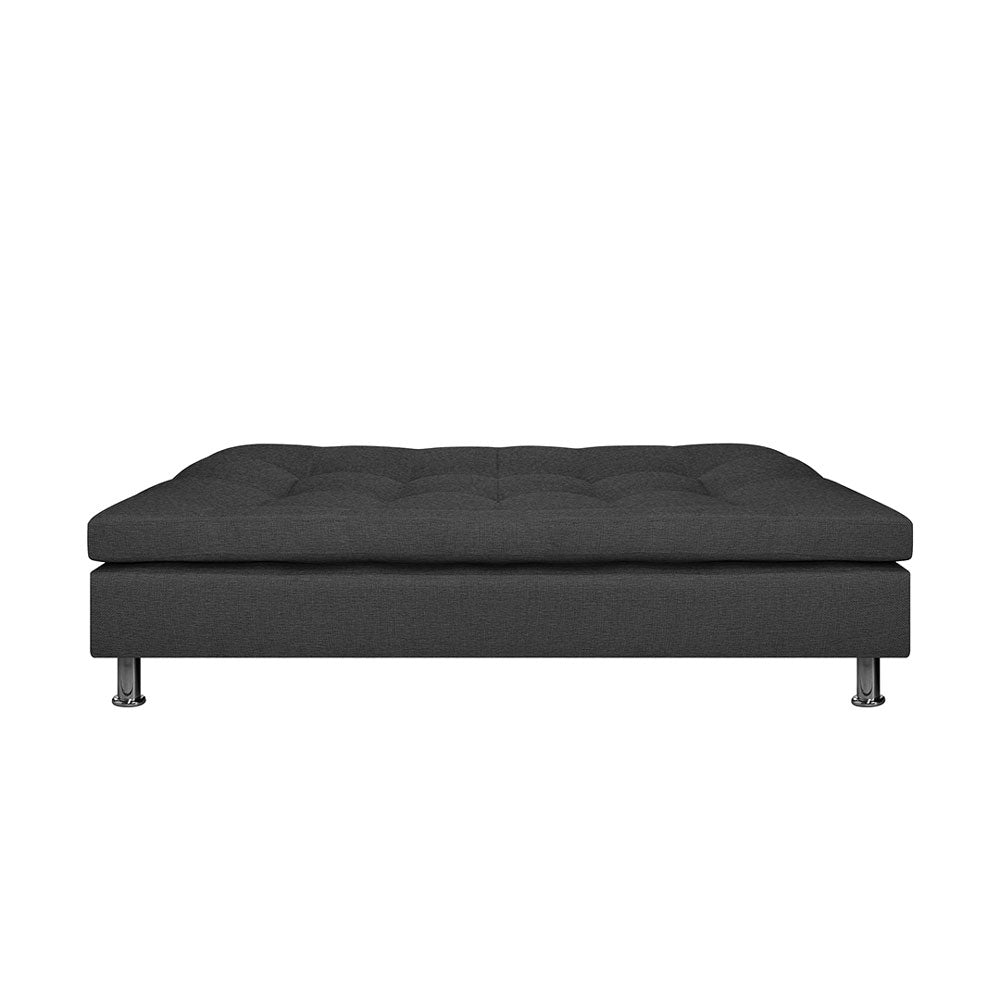 Sofa Cama Sofhie Tela, Color Gris Oscuro