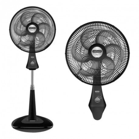 Ventilador Samurai Comfort Maxx Plus 2 En 1 3402, Negro