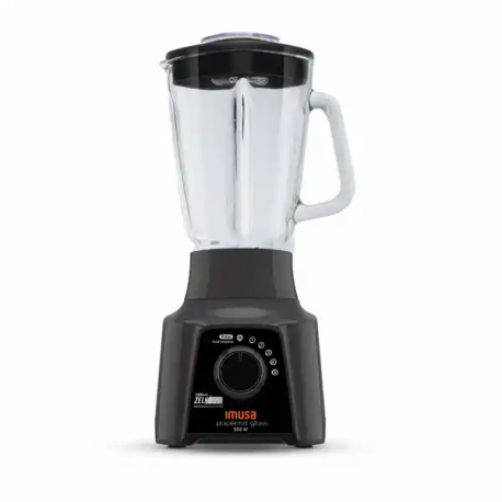 Licuadora Imusa Powermix Glass 5V, Negro