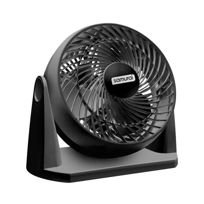 Ventilador Samurai Portatil Compact Force 3 En 1, Negro