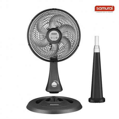 Ventilador Compact TS 30 2 en 1, Negro y Plateado