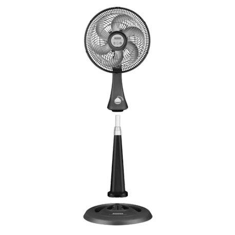 Ventilador Compact TS 30 2 en 1, Negro y Plateado