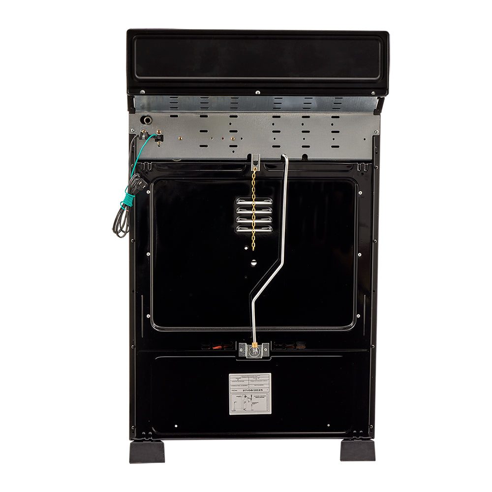 Estufa de Piso en Cristal Haceb de 60 cm Gas Propano, Negro