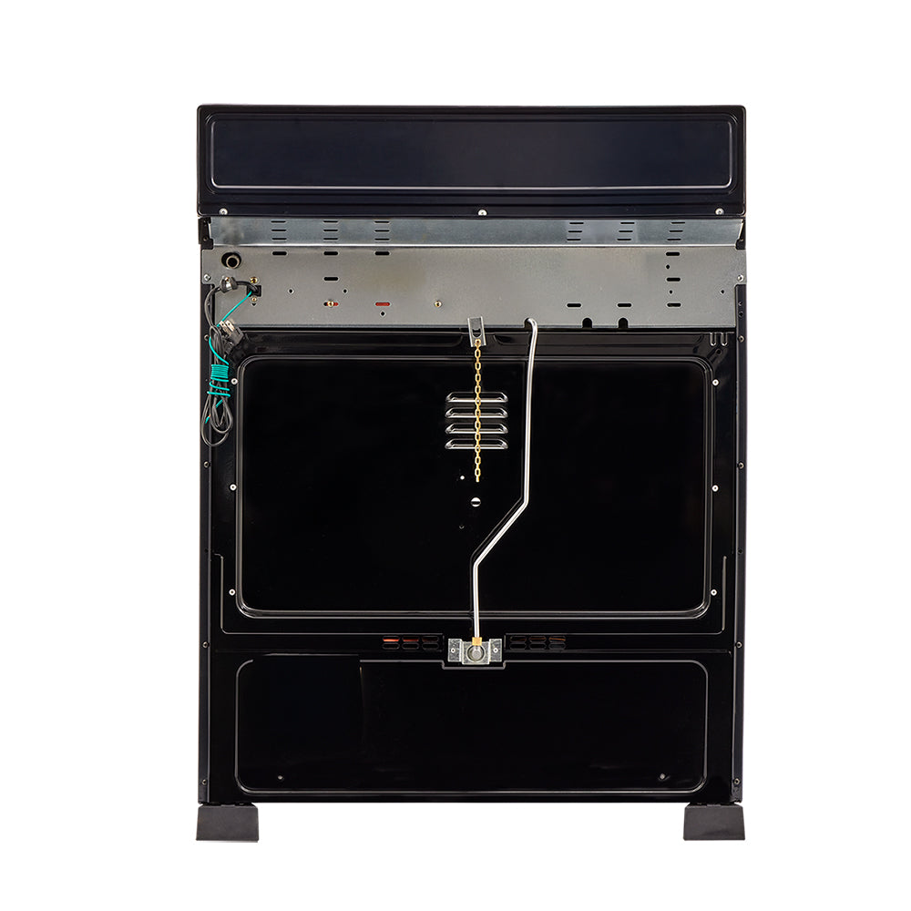 Estufa De Piso En Cristal Haceb De 76 Cm Gas Natural, Azul