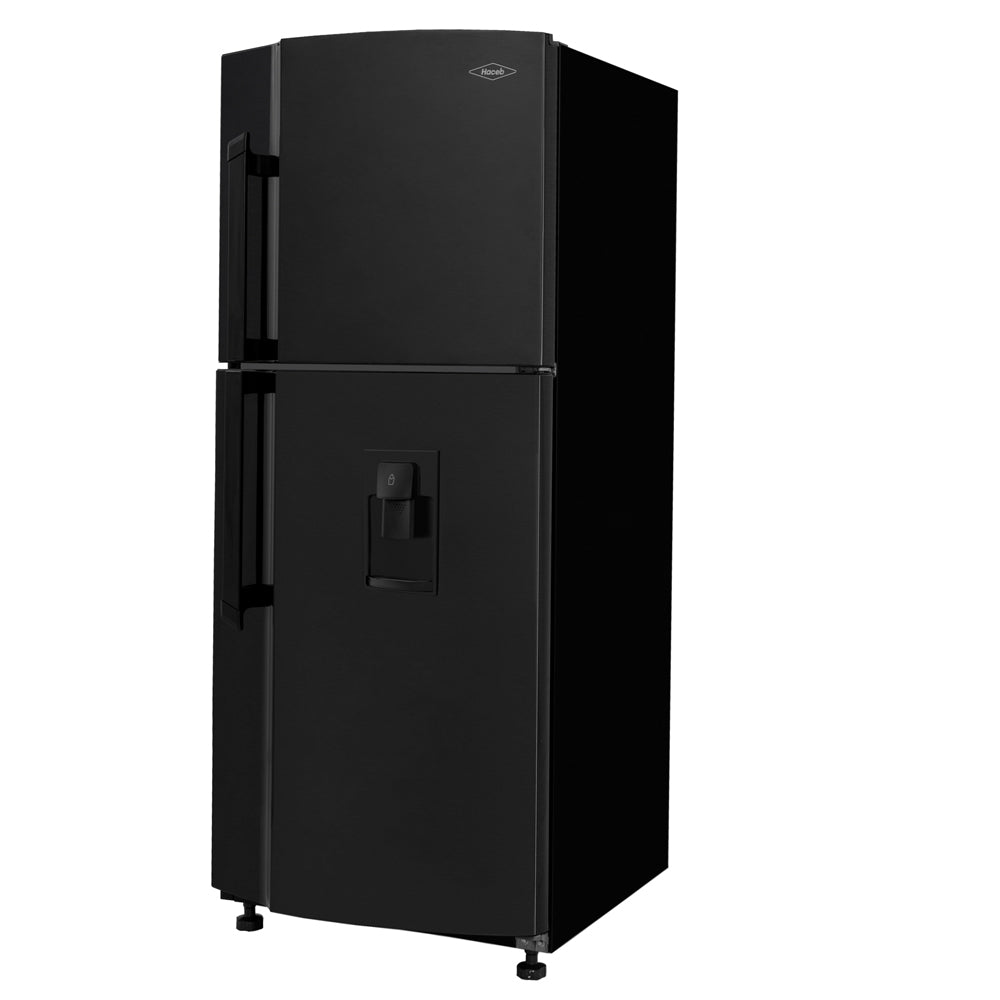 Nevera Haceb No Frost 271 Litros Manija Externa Negro Esmeralda Inverter