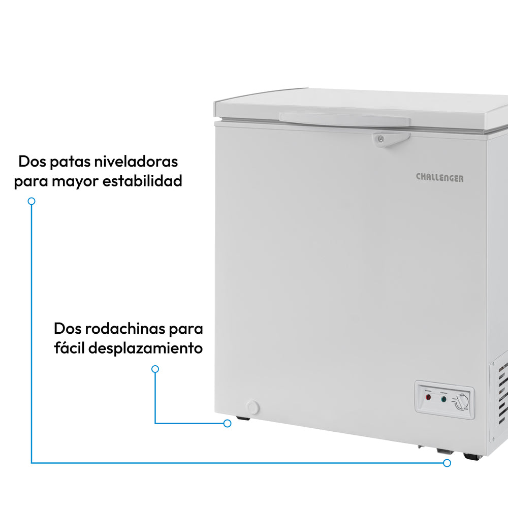 Congelador Horizontal 152 Lts Challenger , Color Blanco