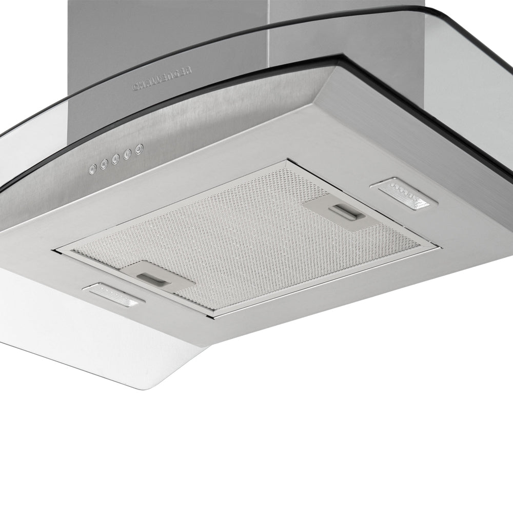 Campana Isla En Acero Tipo Cristal 60 Cm 3 Velocidades