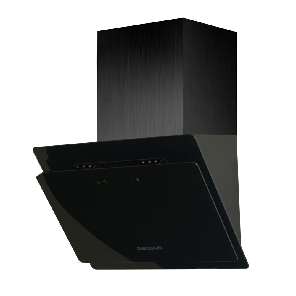 Campana Península en Cristal Negro 60 cm 3 Velocidades