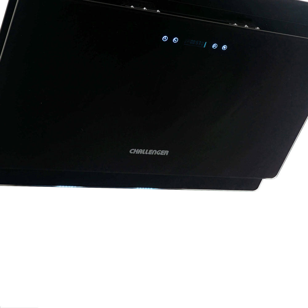 Campana Península en Cristal Negro 60 cm 3 Velocidades