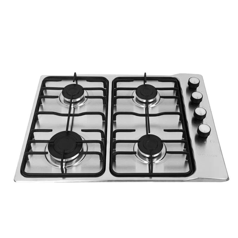 Estufa Empotrar Inox 4 Puestos 58.5cm Gas Natural Challenger Sp5040