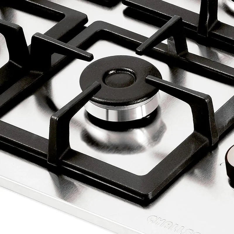 Estufa Empotrar Inox 4 Puestos 52cm Gas Natural Challenger Sp5240