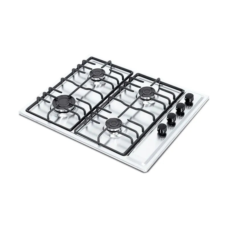 Estufa Empotrar Inox 4 Puestos 65cm Gas Natural Challenger Ss6640
