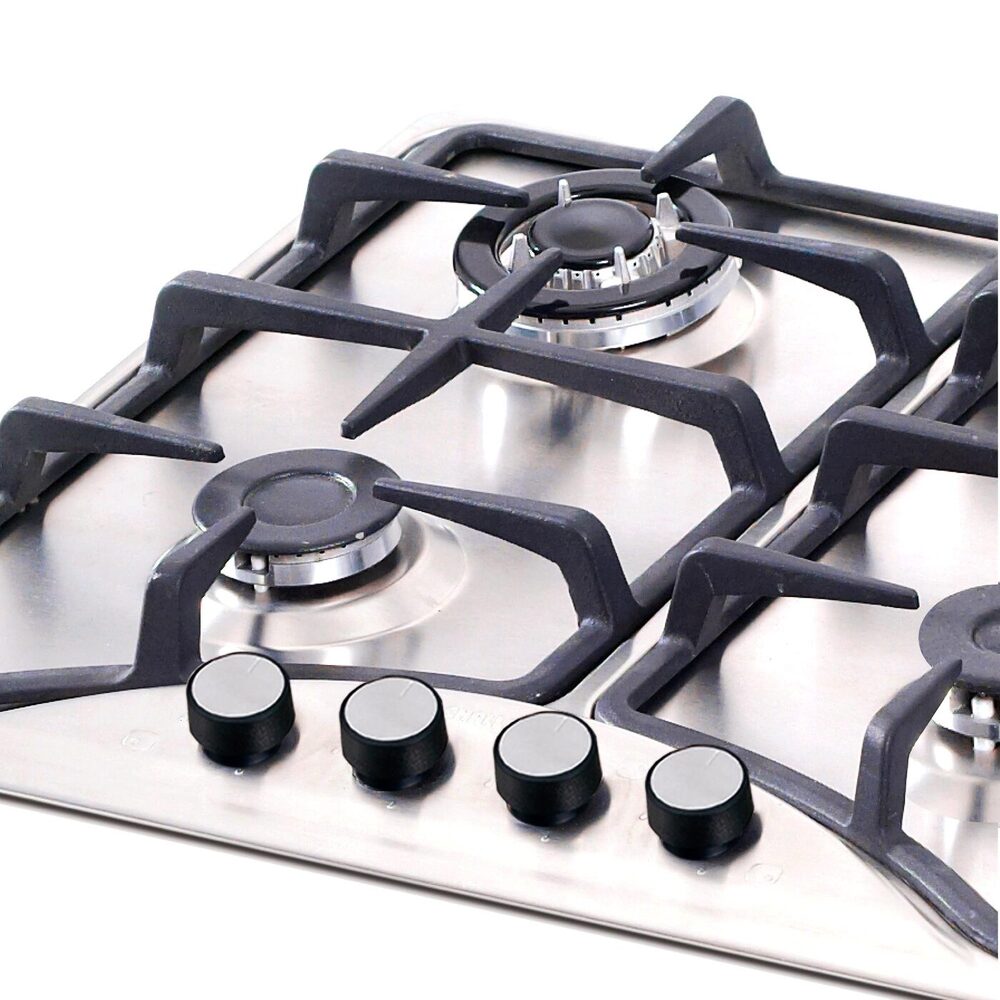 Estufa De Empotrar Challenger Gas Natural 4 Puestos, Plateado