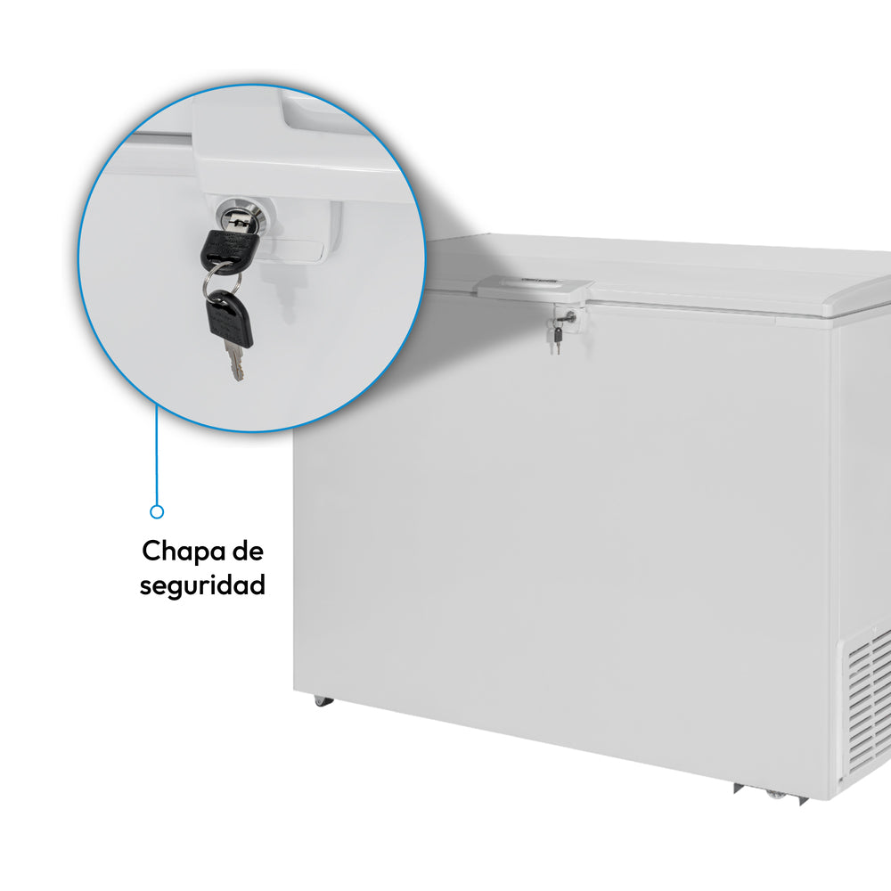 Congelador Horizontal 387 Lts Challenger, Color Blanco