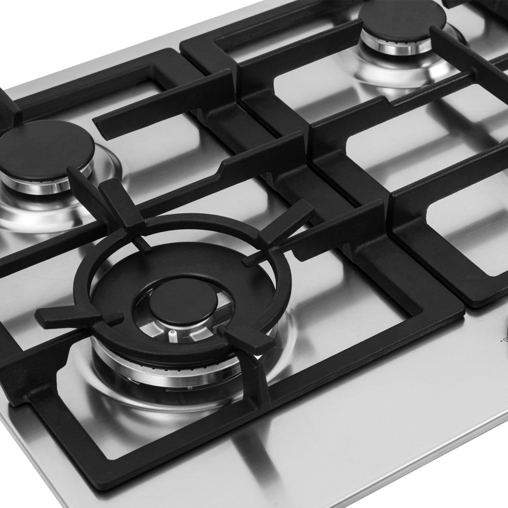 Estufa De Empotrar Gas Natural 4 Puestos Challenger, Plateado