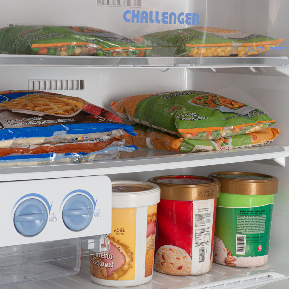 Nevera No Frost Golden Sand Panel Digital 360 Lts Challenger, Color Dorado