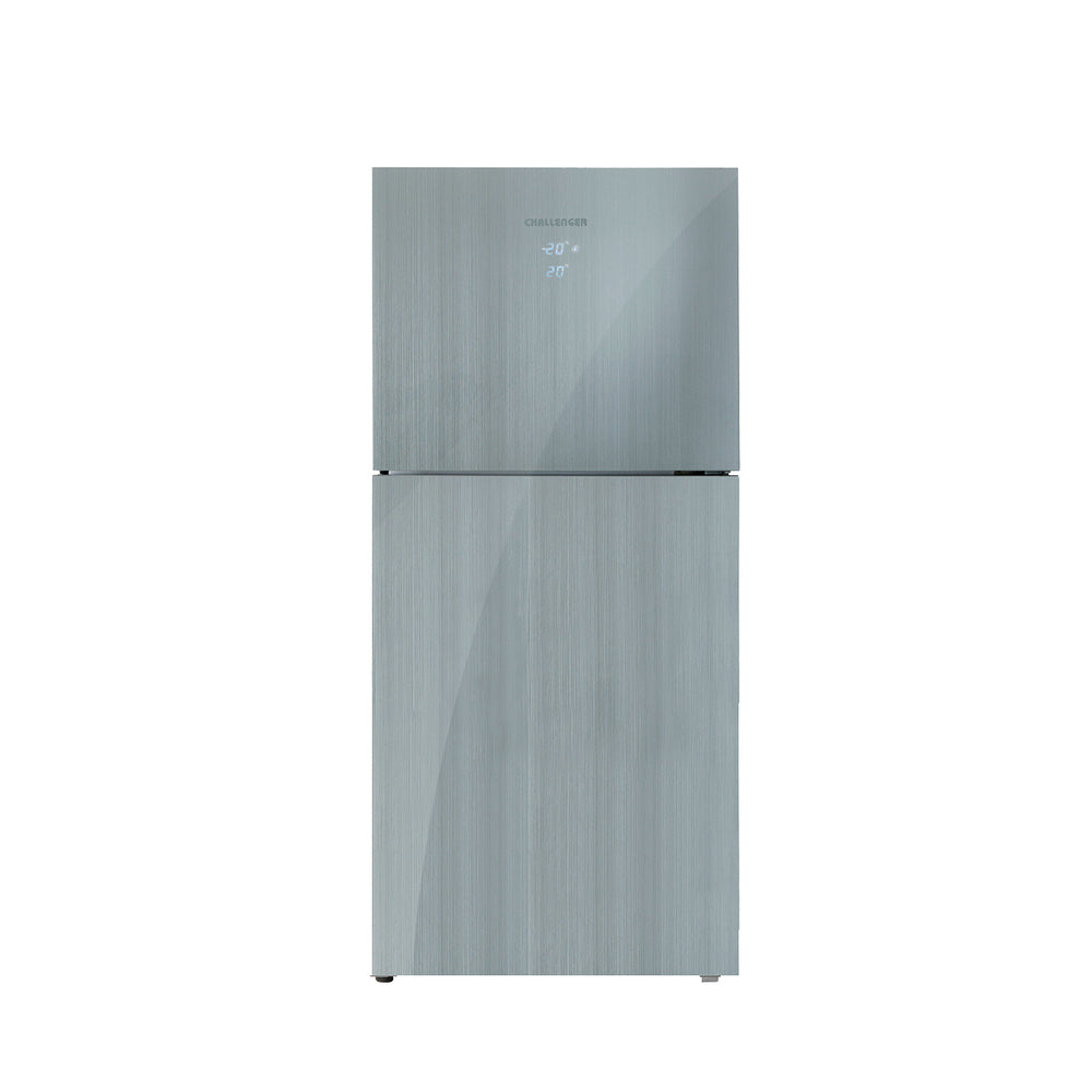 Nevera No Frost Silver Brush Panel Digital 360 Lts Challenger, Color Plata