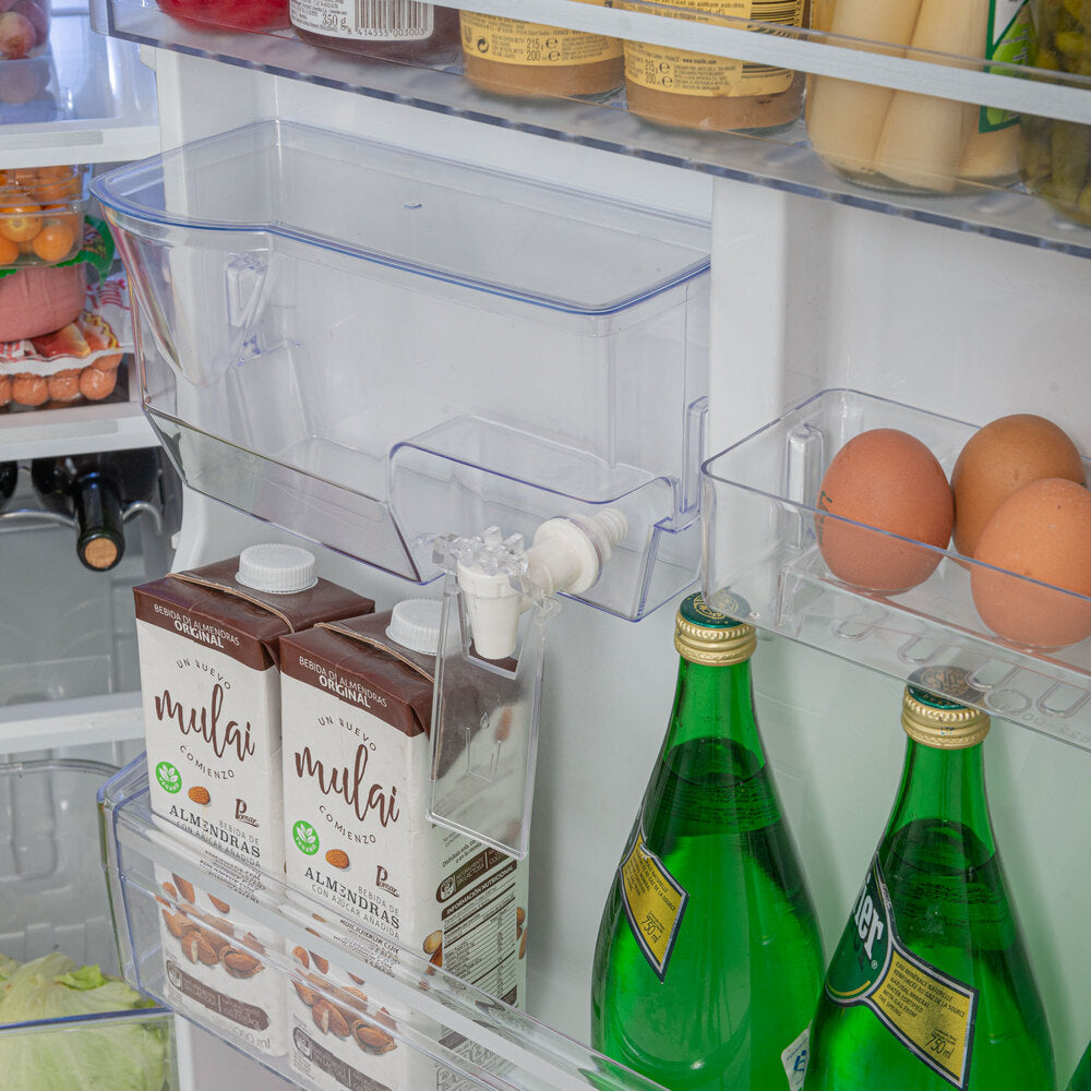 Nevera No Frost Silver Brush Panel Digital 360 Lts Challenger, Color Plata