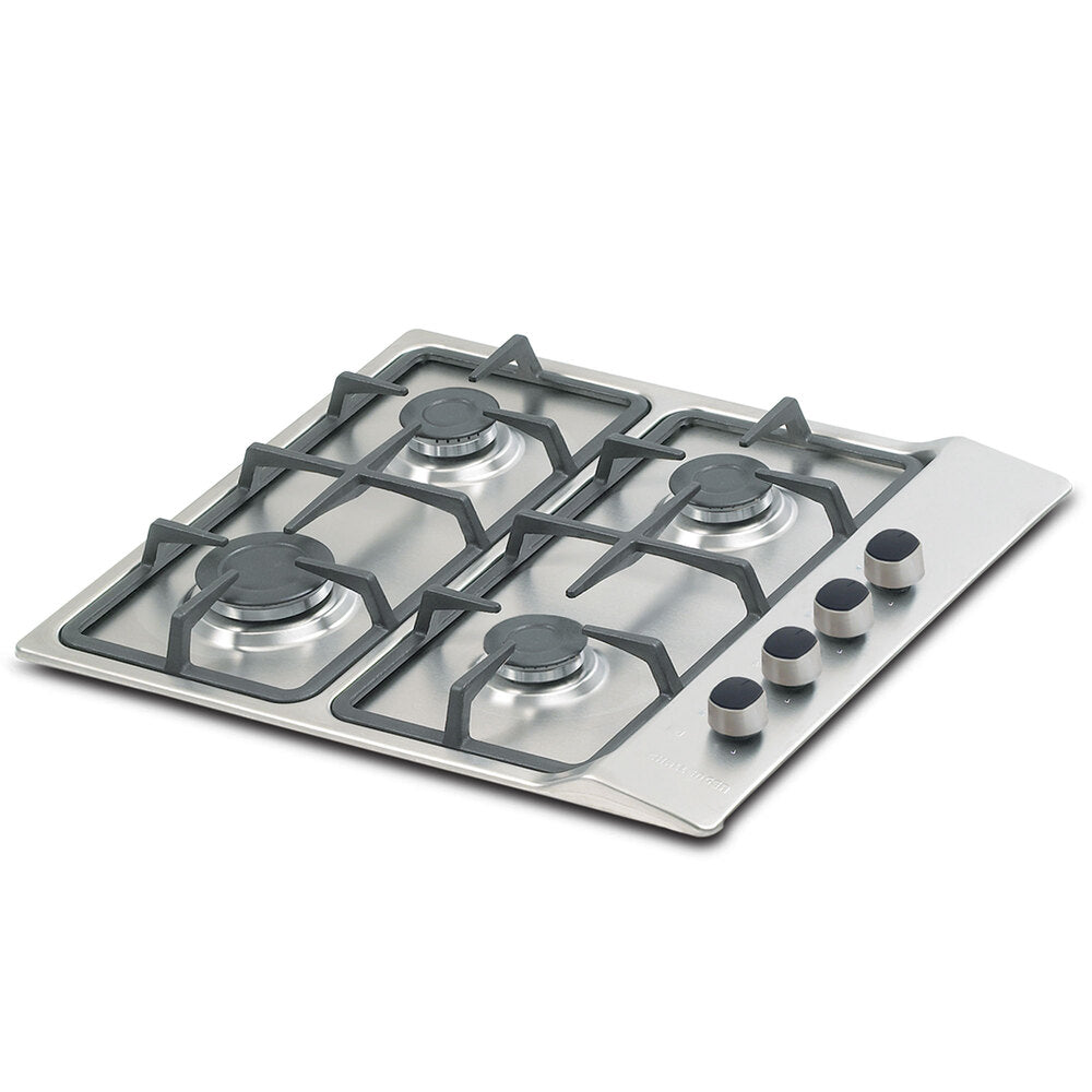 Estufa De Empotrar Challenger 4 Puestos Gas Natural, Plateado