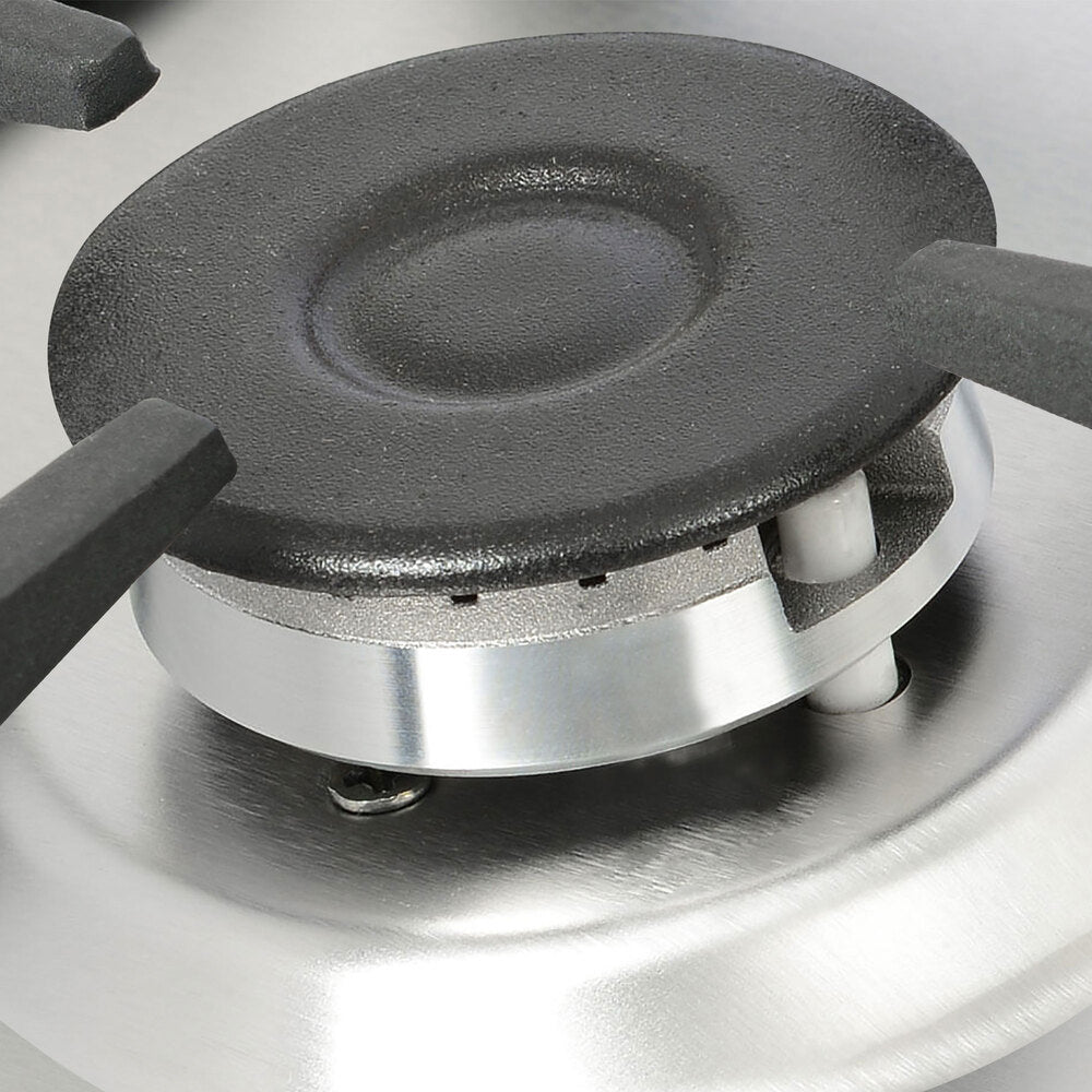 Estufa De Empotrar Challenger 4 Puestos Gas Natural, Plateado