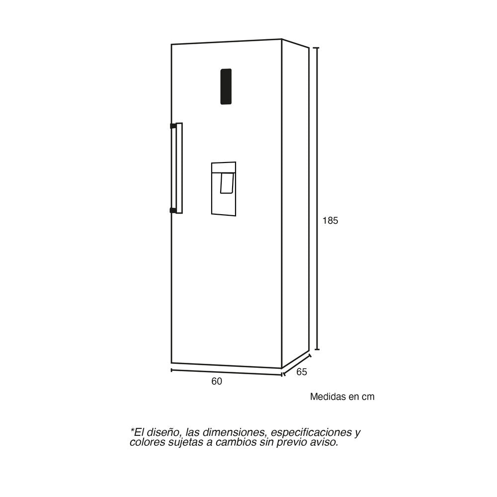Refrigerador Vertical Twin 387 lts Challenger, Color Gris