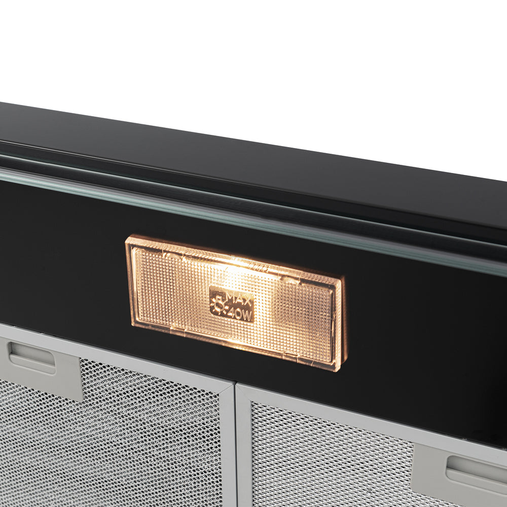 Campana Horizontal Negra 3 Velocidades 76 Cm