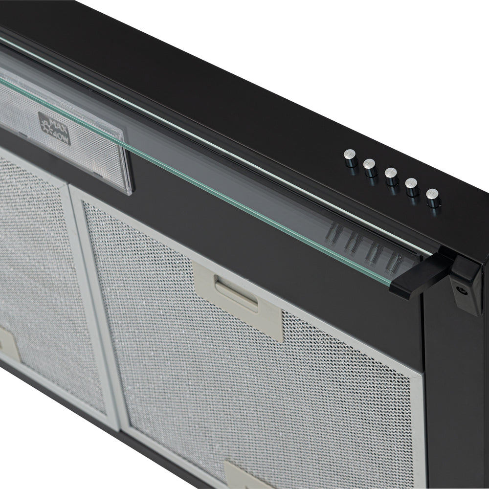 Campana Horizontal Negra 3 Velocidades 76 Cm