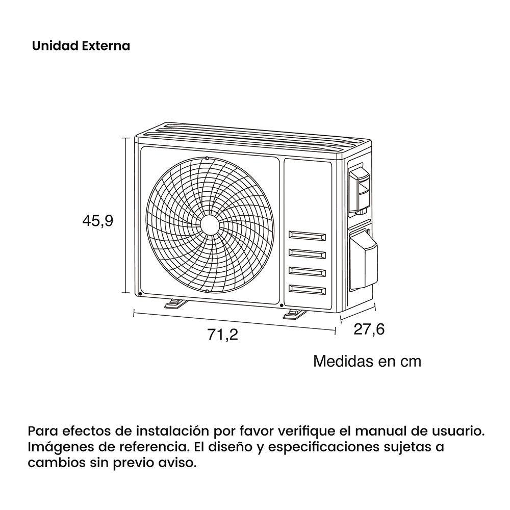 Aire Acondicionado ON/OFF 9000 Btu 110V Challenger, Color Blanco