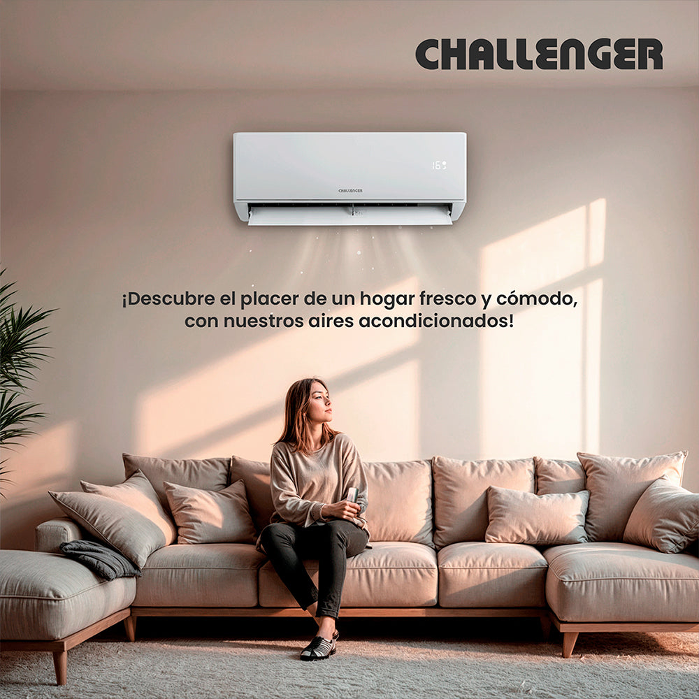 Aire Acondicionado ON/OFF Challenger 12000 BTU 115V, Blanco