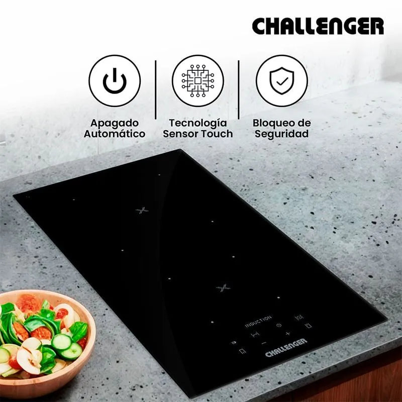 Estufa Empotrar De Inducción 2 Puestos 30cm 220v Challenger Sl6030