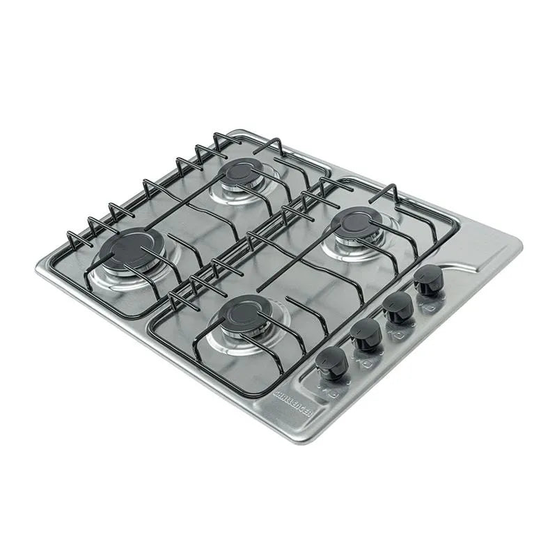 Estufa Empotrar Inox 4 Puestos 58.5cm Gas Natural Challenger Sp6043