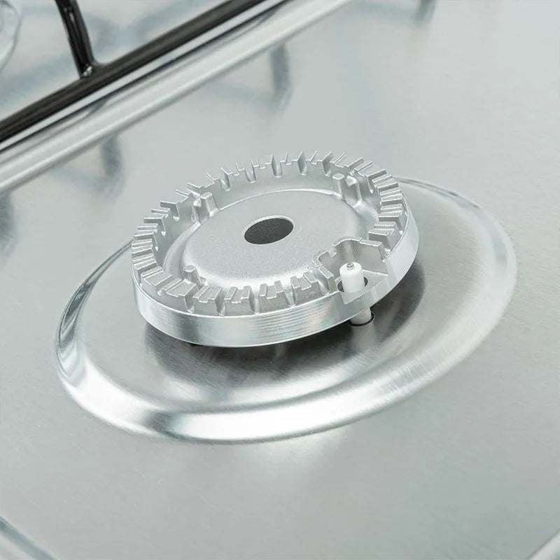 Estufa Empotrar Inox 4 Puestos 58.5cm Gas Natural Challenger Sp6043