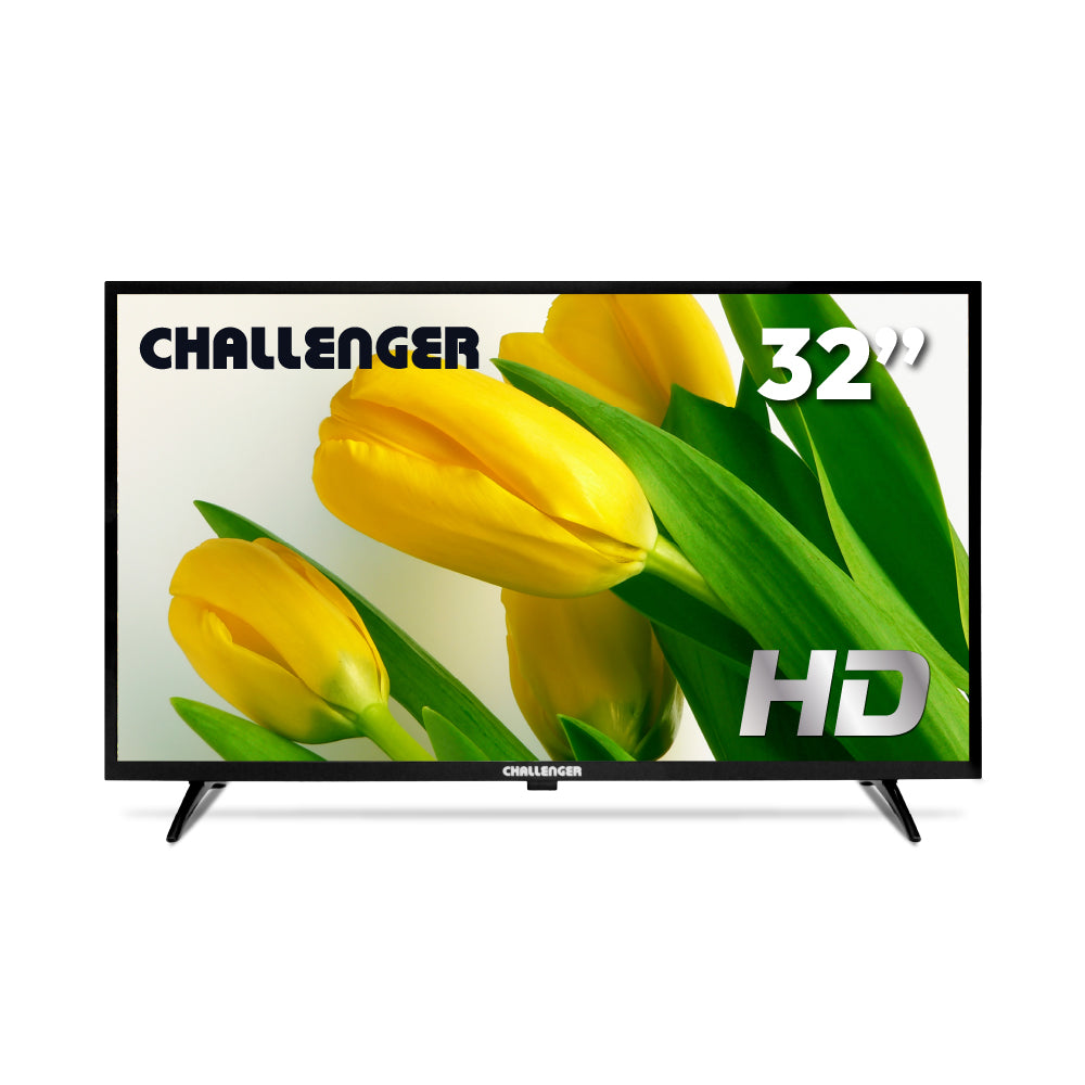 Televisor 32 Pulgadas LED Challenger, Color Negro