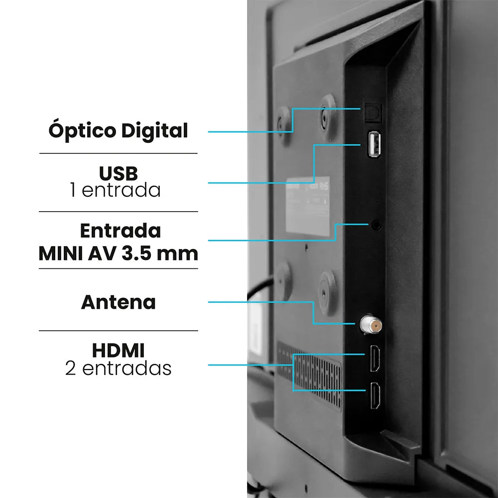 Televisor 32 Pulgadas LED Challenger, Color Negro