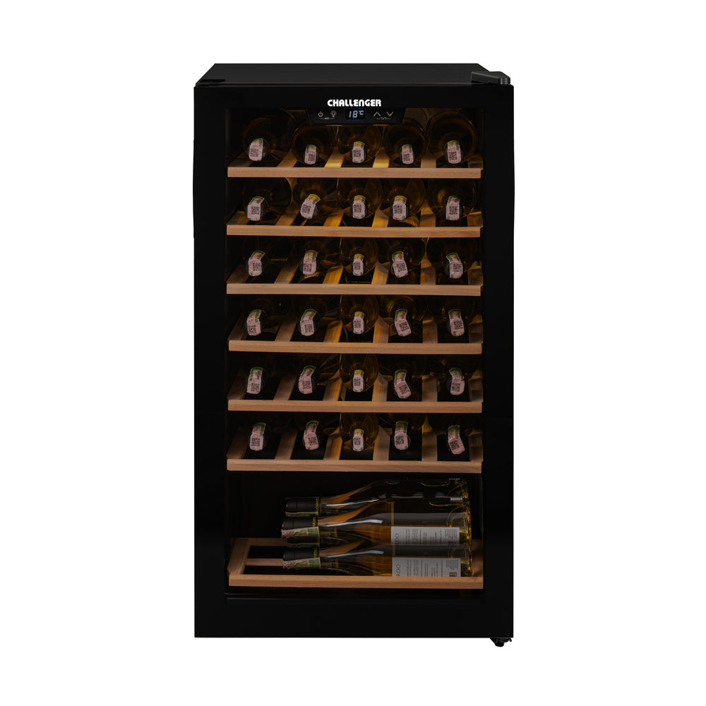 Cava de Vinos de 34 Botellas 85 lt, Negro