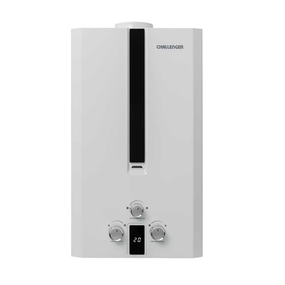 Calentador De Paso a Gas Challenger 12 Lts Tiro, Blanco