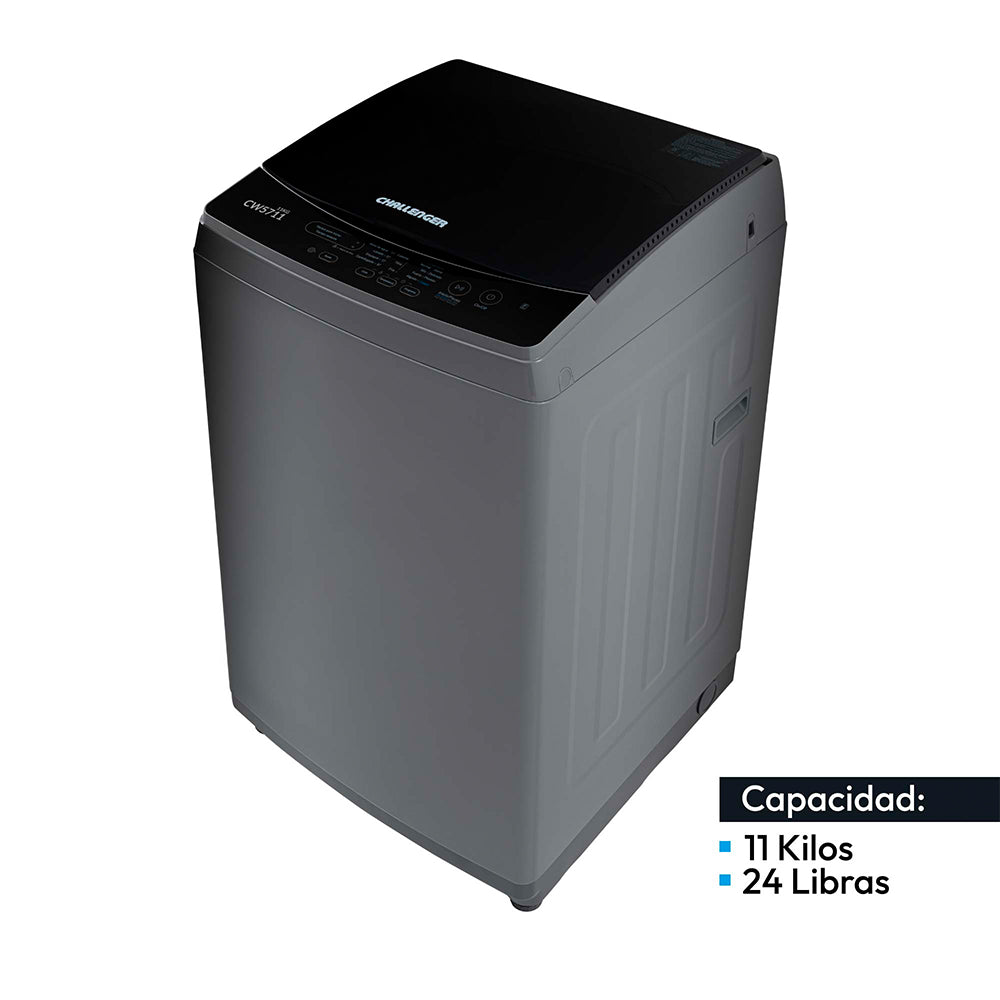Lavadora Automatica Dark Gray Carga Superior 11kg Challenger