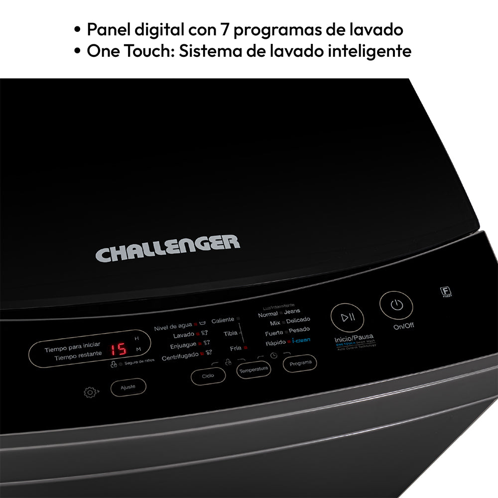 Lavadora Automatica Dark Gray Carga Superior 11kg Challenger