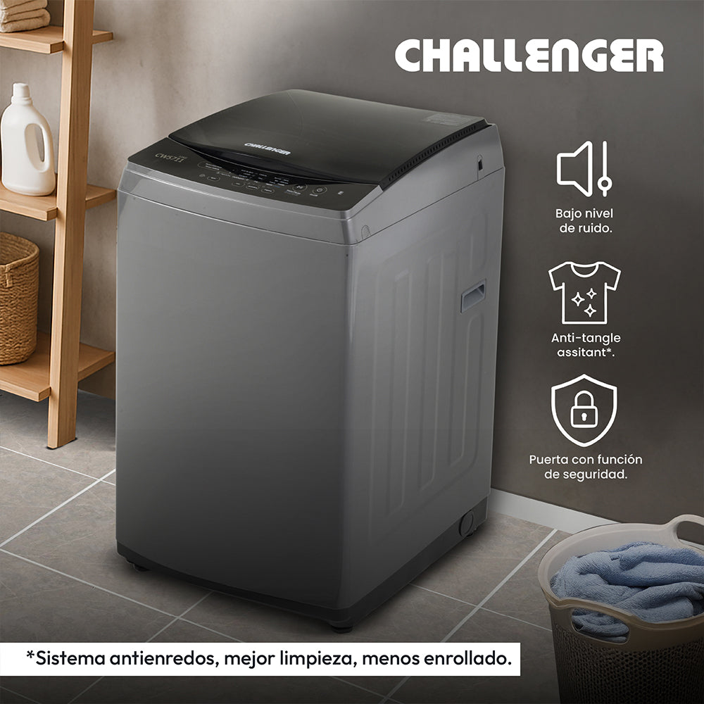 Lavadora Automatica Dark Gray Carga Superior 11kg Challenger