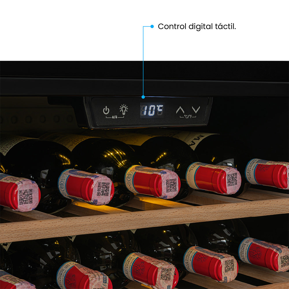 Cava De Vinos De 14 Botellas 40 Lt, Negro