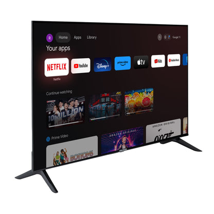 Televisor Challenger 43 Pulgadas Smart Google TV TG81, Color Negro
