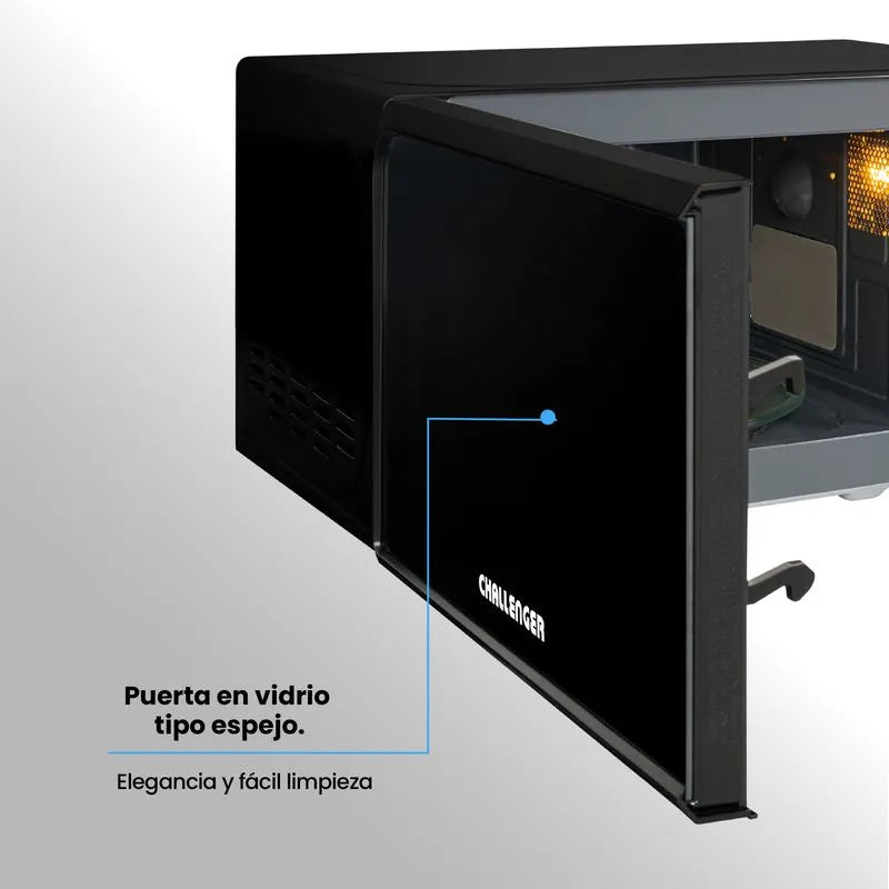 Microondas Negro 20lts 120v Challenger Hm8008