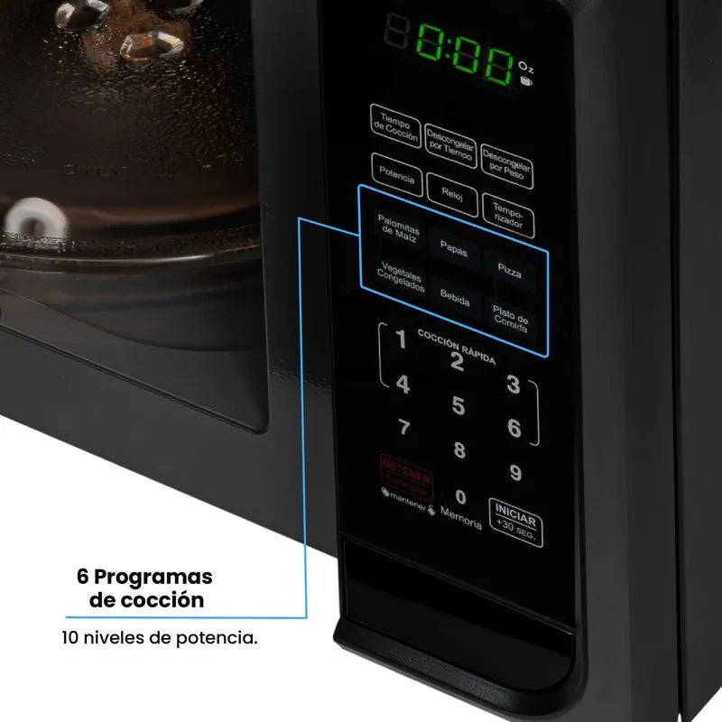 Microondas Negro 20lts 120v Challenger Hm8008