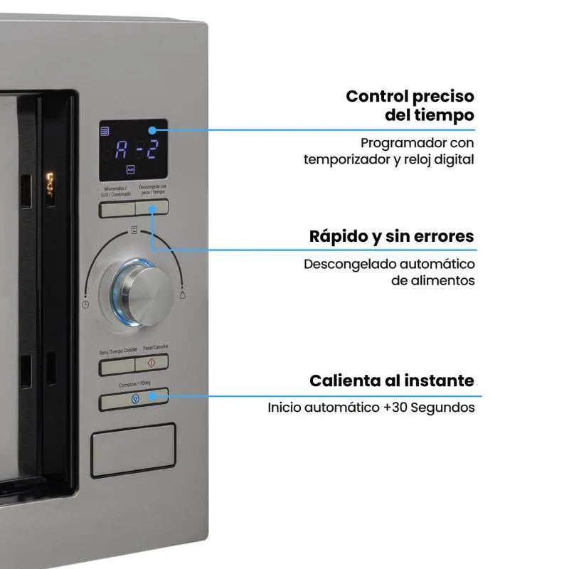 Microondas De Empotrar 25lts 120v Challenger Hm8023