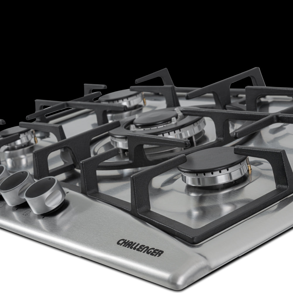 Estufa De Empotrar Serie Alpha Challenger, Plateado