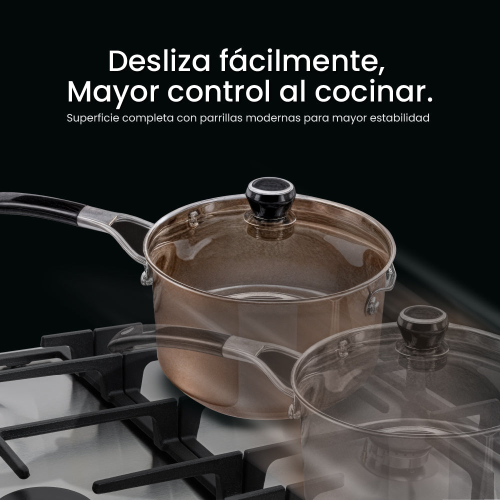 Estufa Challenger 4 Puestos Gas Natural, Acero