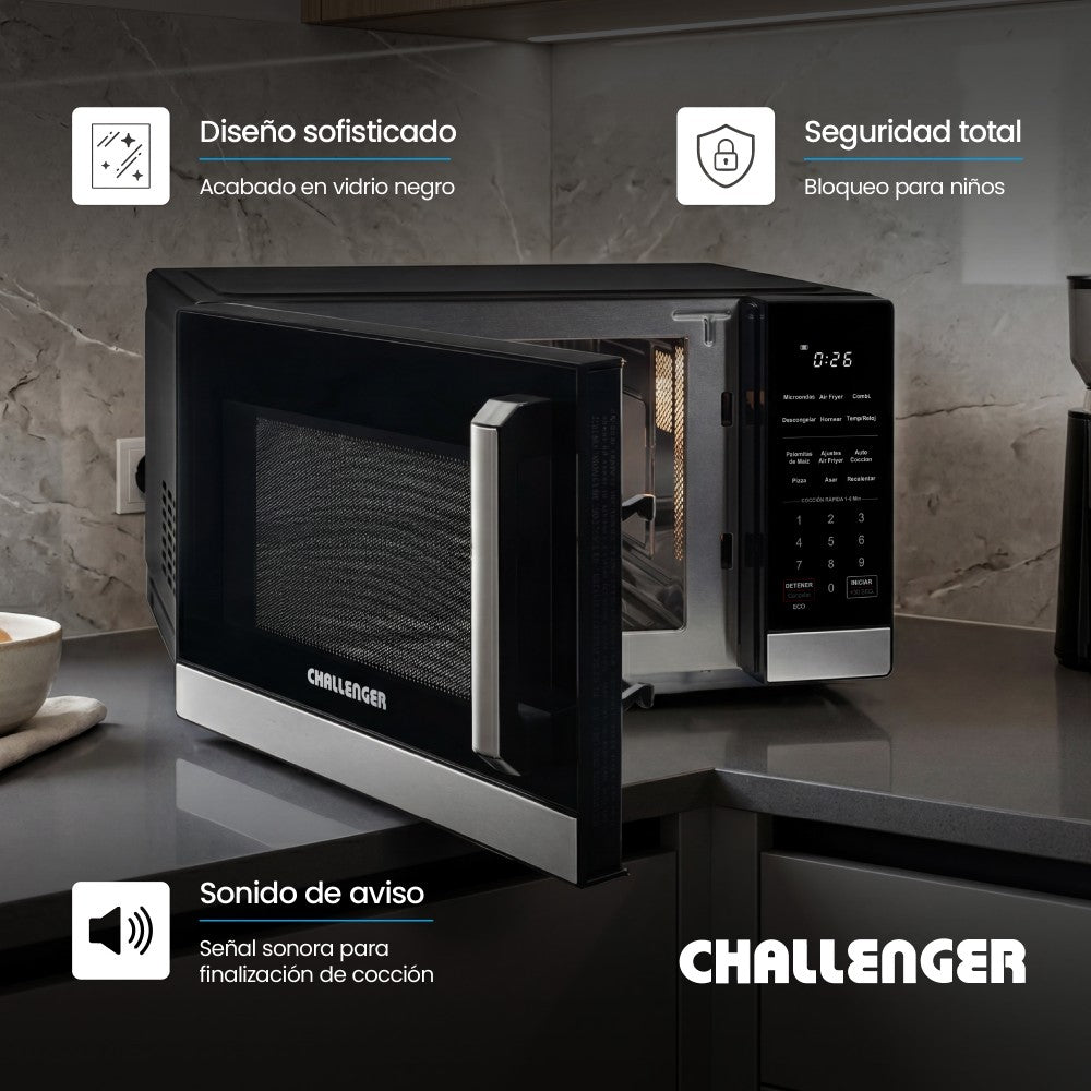 Horno Microondas Air Fryer HM 8024, Negro