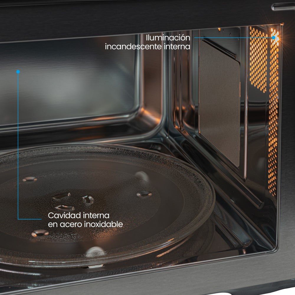 Horno Microondas Air Fryer HM 8024, Negro