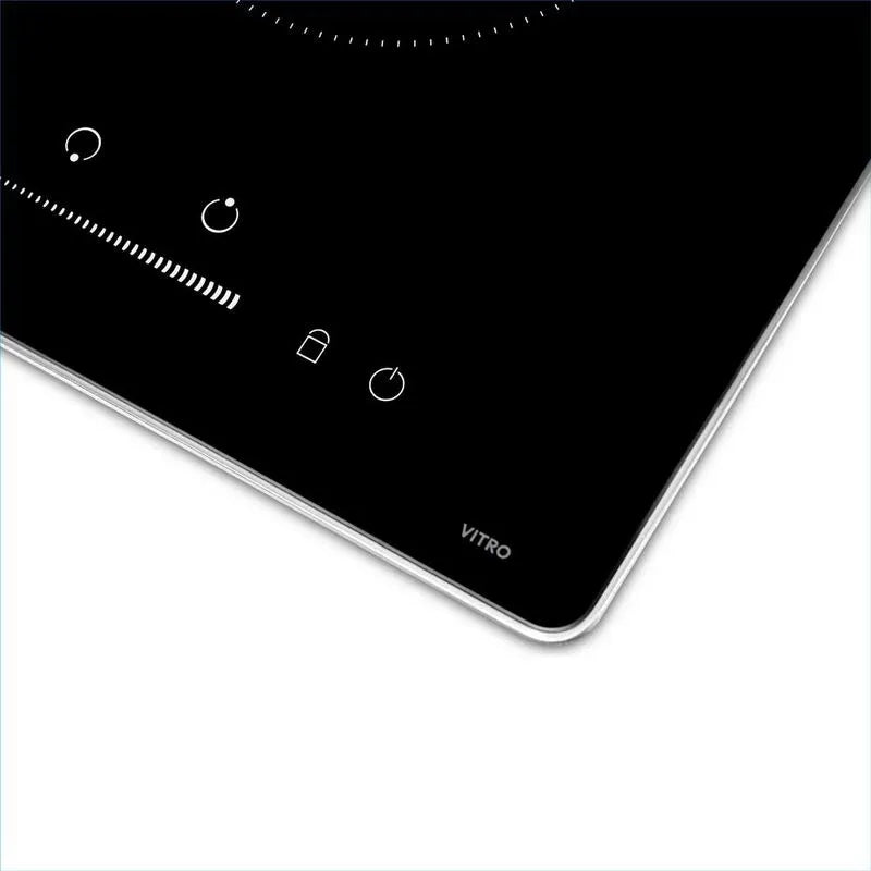 Estufa Empotrar Vitrocerámica 2 Puestos 30cm 220v Challenger Vt6030